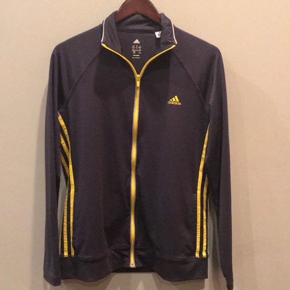 adidas Other - Adidas Zip Up Climate Sweater 3 Stripe Medium
